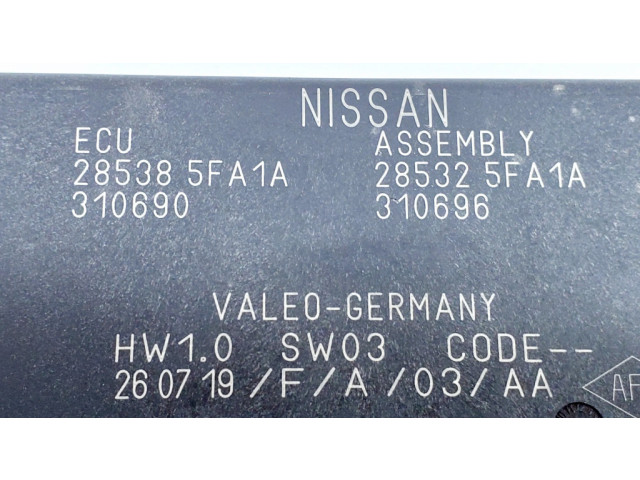 Řídící jednotka 285385FA1A, 285325FA1A   Nissan Micra K14 2019