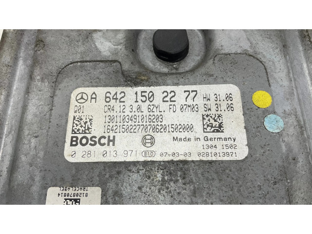 Řídící jednotka A6421502277, 0281013971   Mercedes-Benz ML W164 2007