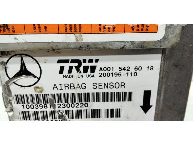 Блок подушек безопасности A0015426018   Mercedes-Benz ML W163