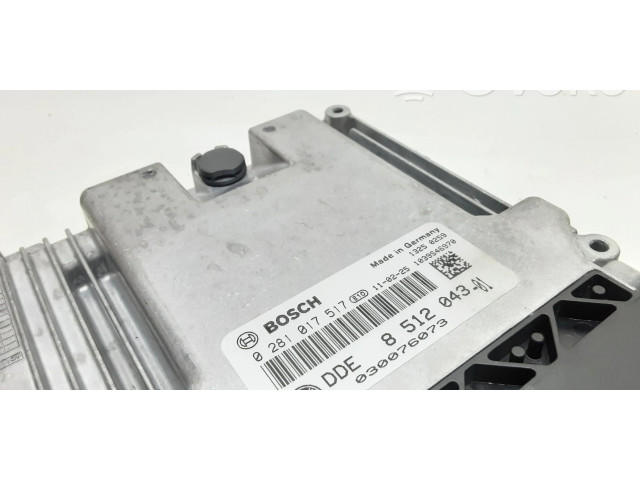 Řídící jednotka 8512043, 0281017517   BMW 3 E90 E91 2011