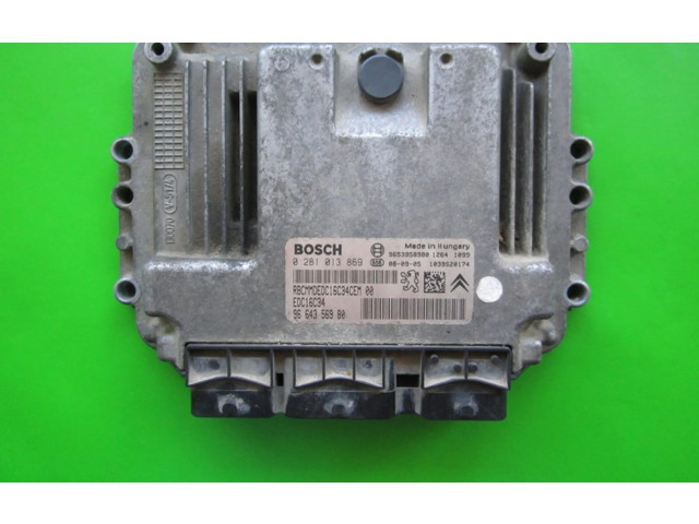 Блок управления двигателем Блок управления 9664356980, 0281013869   Fiat Scudo