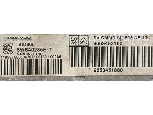 Řídící jednotka 9663483180, 9663483180   Citroen C2 2004