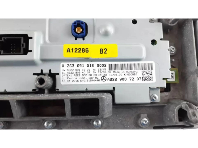 Дисплей    A2229007207, A2229011901   Mercedes-Benz S W222