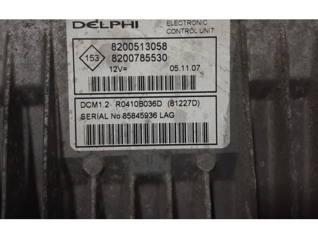 Блок управления двигателя 8200513058, 8200785530   Dacia Logan I