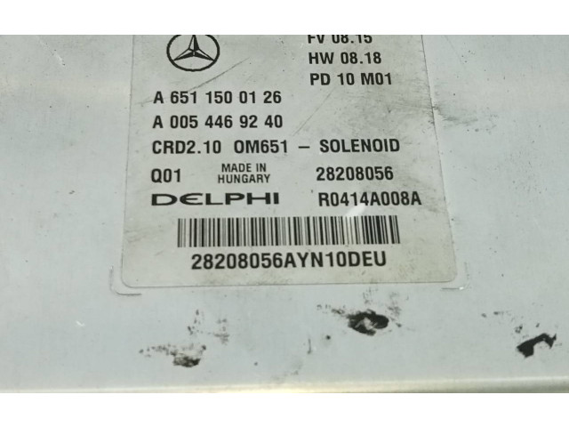 Řídící jednotka A6511500126, A0054469240   Mercedes-Benz C W204 2010