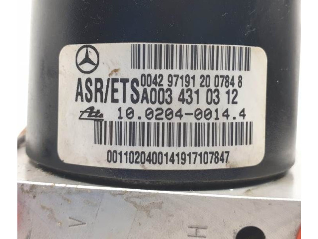 Jednotka ABS A0034310312, 10099013272   Mercedes-Benz SLK R170 2000