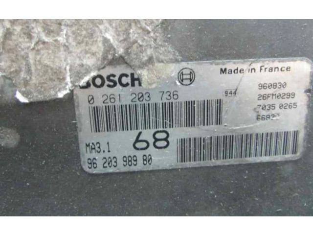 Řídící jednotka 0261203736   Peugeot 106 