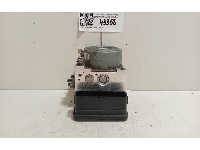 Блок управления АБС 3Q0614517F, 3Q0614517F   Audi A3 S3 8V