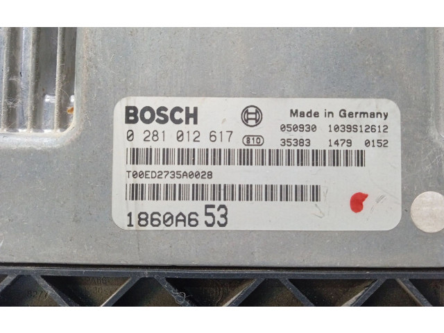 Блок управления двигателя 1860A653, 0281012617   Mitsubishi Grandis