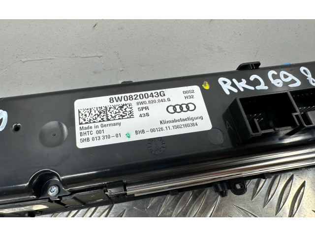 Блок управления климат-контролем 8W0820043G   Audi A5