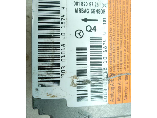 Блок подушек безопасности 0285001373, 0018209726   Mercedes-Benz C W203
