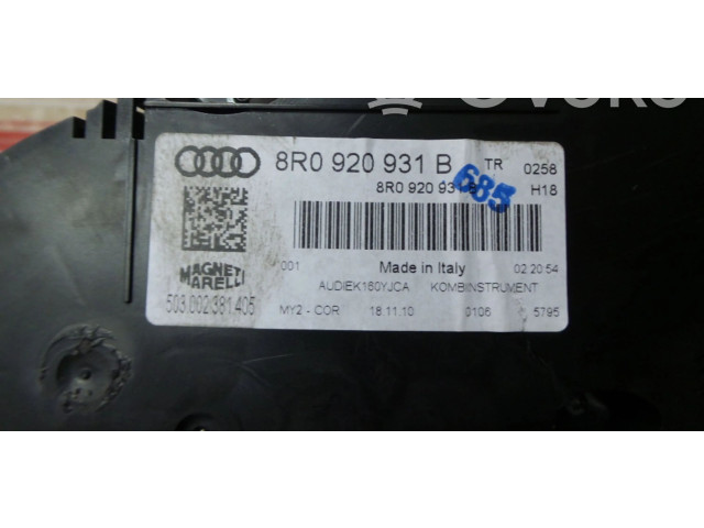Панель приборов 8R0920931B   Audi Q5 SQ5       