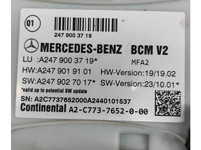 Блок комфорта A2479003719, A2479019101   Mercedes-Benz CLA C118 X118   
