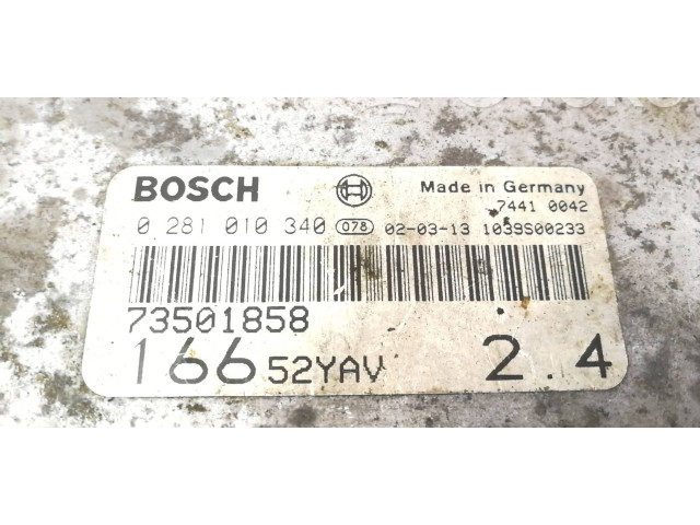 Řídící jednotka 73501858, 1039S00233   Alfa Romeo 166 2003