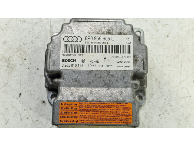 Блок подушек безопасности 8P0959655L, 0285010183   Audi A3 S3 A3 Sportback 8P