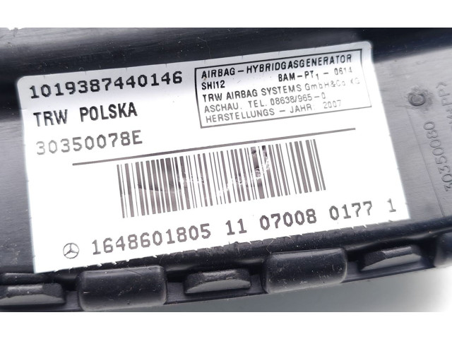 Подушка безопасности в сиденье 1648601805, 1019387440146   Mercedes-Benz GL X164