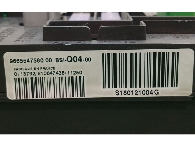 Pojistková skříňka Řídící jednotka BSM 966554758000, S180121004G   Peugeot 508 