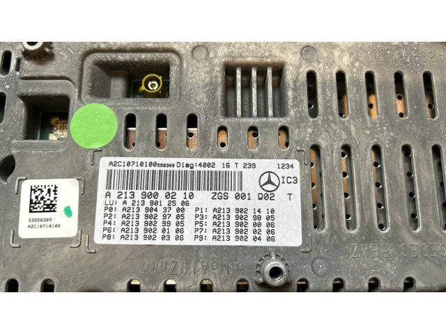 Přístrojová deska  Mercedes-Benz E W213 2016 A2139000210  