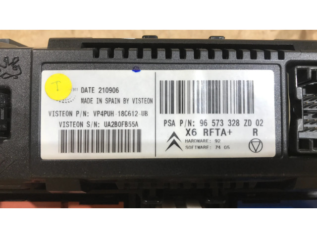 Блок управления климат-контролем 96573328ZD, 96498317XT   Citroen C6