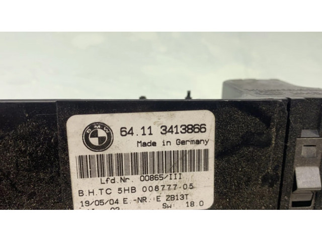 Блок управления климат-контролем 64113413866   BMW X3 E83
