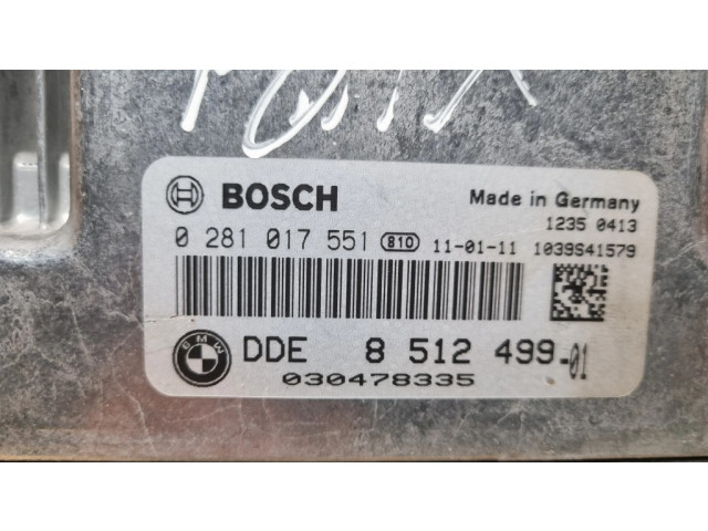 Řídící jednotka 8512499, 0281017551   BMW X1 E84 2013