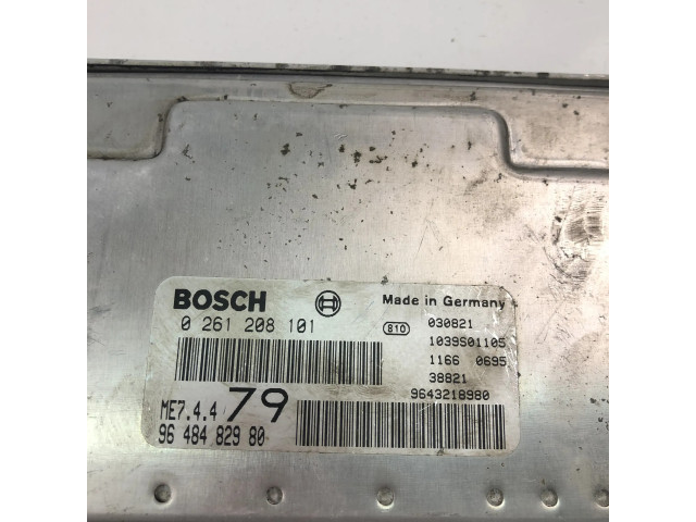 Řídící jednotka 9648482980, 0261208101   Peugeot 206 CC 2005
