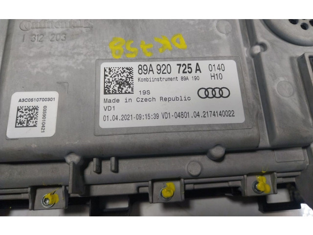 Přístrojová deska  Audi Q4 Sportback e-tron 2021 89A920725B, 89A920725  