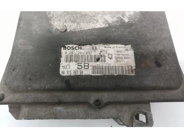 Řídící jednotka 0261204788   Peugeot 106 