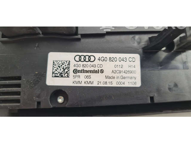 Блок управления климат-контролем 4G0820043CD   Audi A6 Allroad C7