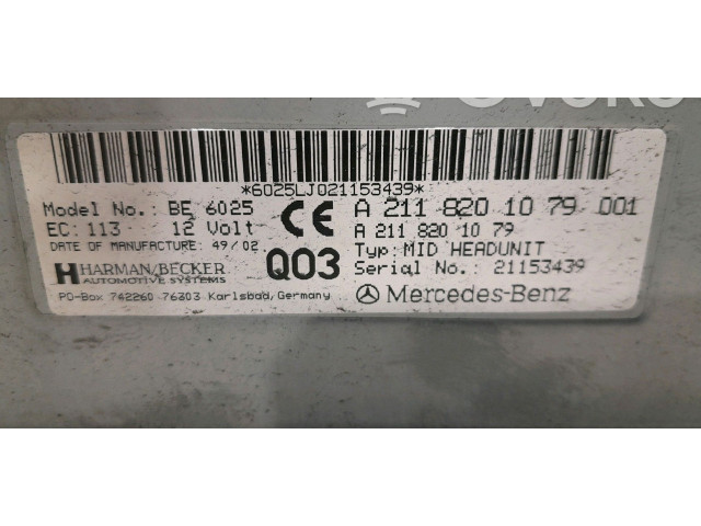 Дисплей    A2118201079   Mercedes-Benz E W124