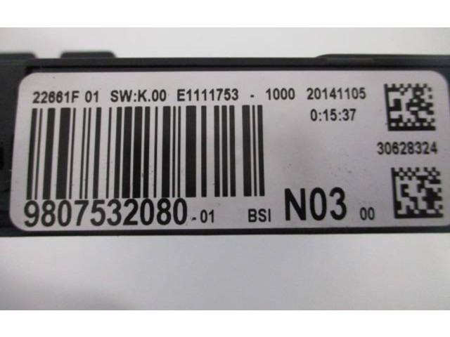 Řídící jednotka 9801622880, 9666681180   Peugeot 2008 I 2014
