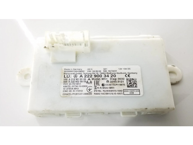 Блок управления A2229003420   Mercedes-Benz EQC
