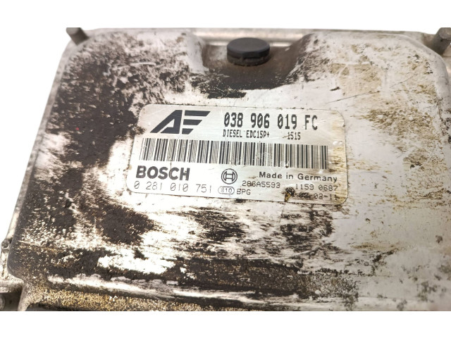 Řídící jednotka 038906019FC, 0281010751   Seat Alhambra (Mk1) 2002