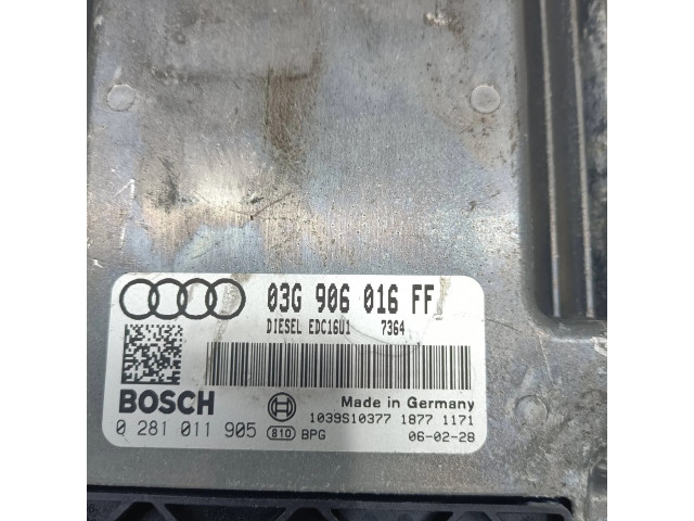 Блок управления двигателя 03G906016FF   Audi A3 S3 8P