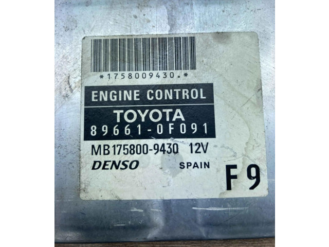 Řídící jednotka 896610F091   Toyota Corolla Verso AR10 2004
