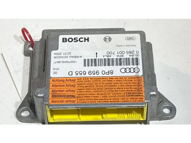 Блок подушек безопасности 8P0959655D, 0285001700   Audi A3 S3 8P