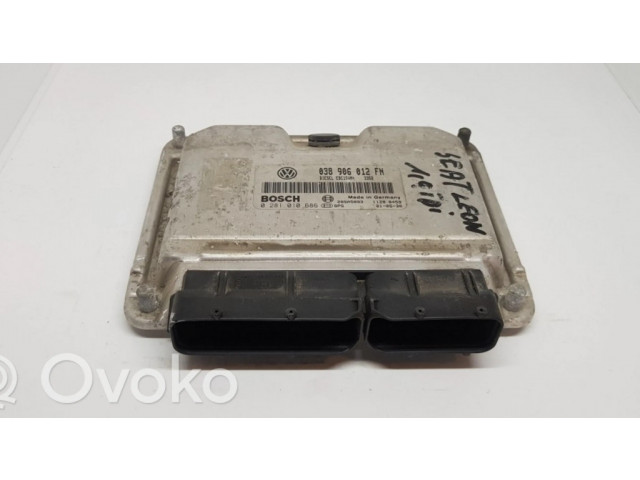 Блок управления двигателя 038906012FN, 0281010686   Seat Leon (1P)