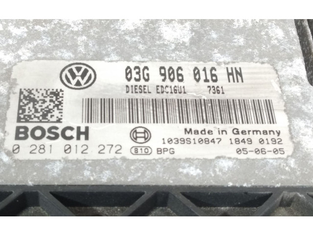 Řídící jednotka 03G906016HN, 0281012272   Volkswagen Caddy 2005