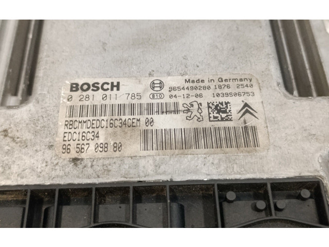 Řídící jednotka 0281011785, EDC16C34   Citroen C3 Pluriel 2005