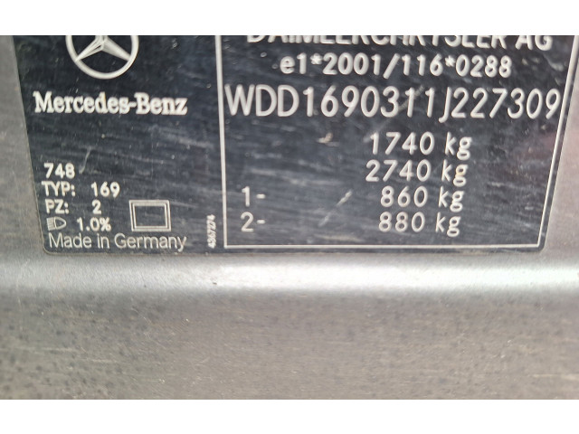 Přístrojová deska  Mercedes-Benz A W169 2005 A1695401247  