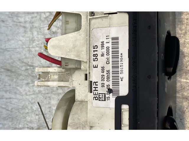 Блок управления климат-контролем 93329466, E5815   Opel Meriva A