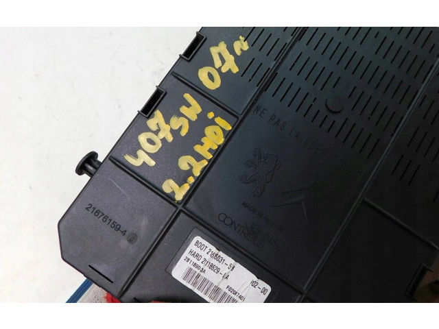 Pojistková skříňka Řídící jednotka BSM 9663510480   Peugeot 407 2007