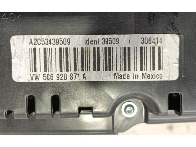 Přístrojová deska  Volkswagen Jetta VI 2011 A2C53439509, 5C6920871A  