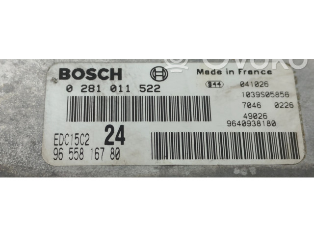 Блок управления двигателя 0281011522   Lancia Phedra
