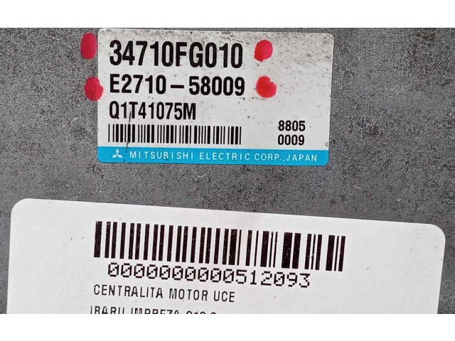 Řídící jednotka 34710FG010   Subaru Impreza II 2009