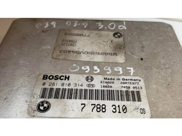 Řídící jednotka 7788310, 0281010314   BMW 5 E39 2002