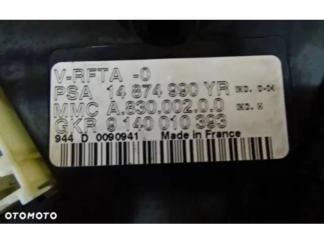 Блок управления климат-контролем 14874990YR, 9140010393   Peugeot 807