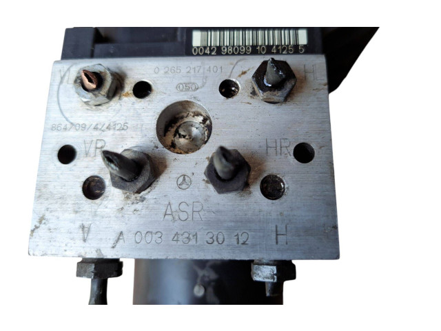 Jednotka ABS A0034313012, 0265217401   Mrcedes-Benz E W210 1998