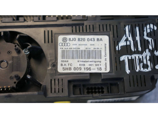 Блок управления климат-контролем 8J0820043BA   Audi TT TTS Mk2