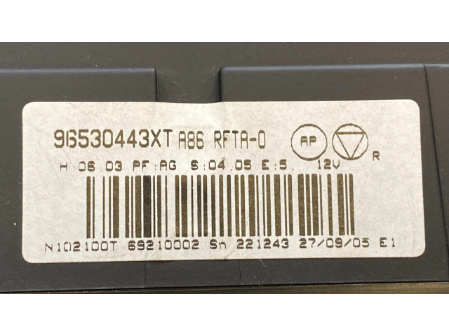 Блок управления климат-контролем 96530443XT, 69210002   Peugeot 1007